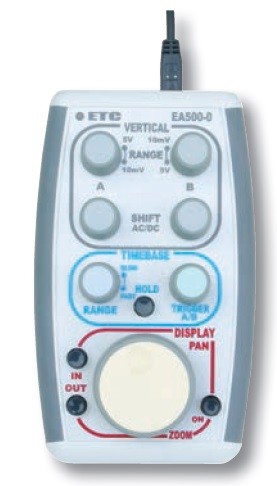 Obr. 4 Ovládací panel osciloskopů EA500-0